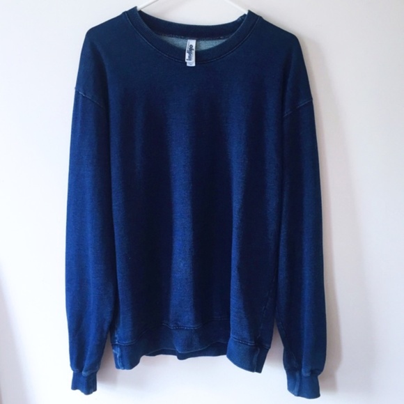 Unisex American Apparel Indigo Sweatshirt - Picture 1 of 4